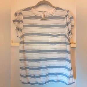 Light blue gray blouse